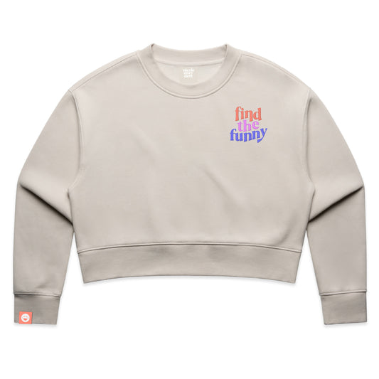 Find the Funny Crop Crewneck